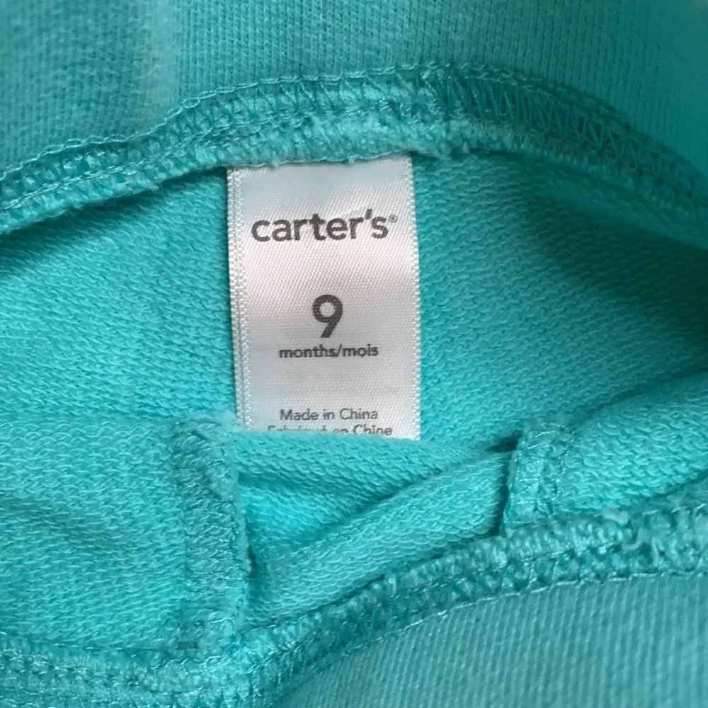 Carters shorts 9 months baby girl shorts bundle blue multicolor summer